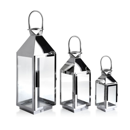 LORENZO SILVER KOMPLET 3 LATARNI