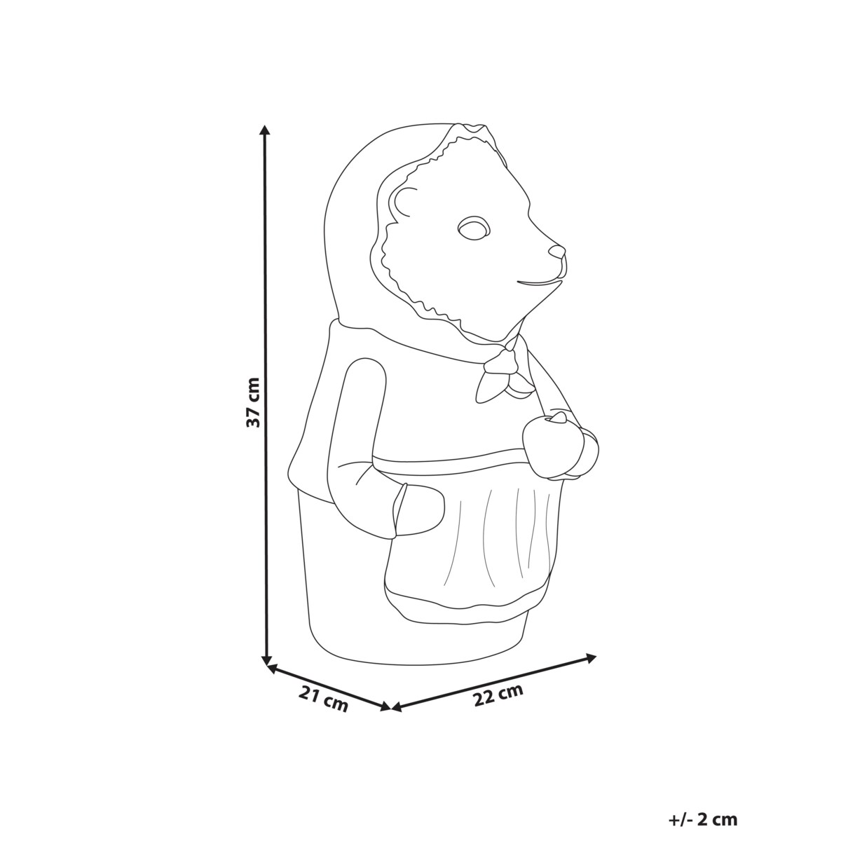 Figurka ogrodowa LOLA Jeż Brązowy