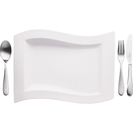 Talerz płaski, prostokątny NewWave, 33 x 24 cm, Villeroy & Boch