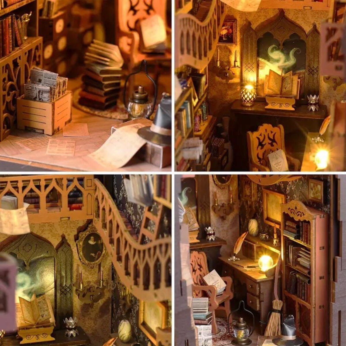 Miniaturowy domek Book Nook - Świat czarodziejów