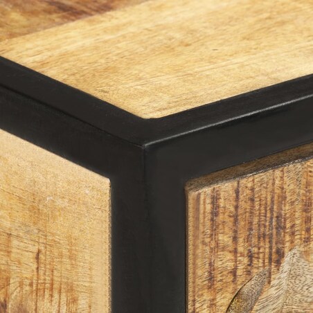 vidaXL Stolik typu konsola, 100 x 35 x 75 cm, lite drewno mango