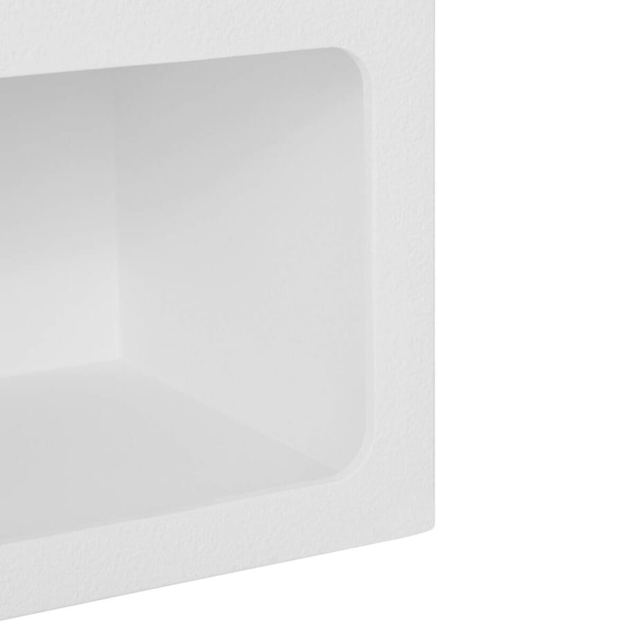 Półka na ścianę biała SOLEYA, 40 x 30 x 55 cm