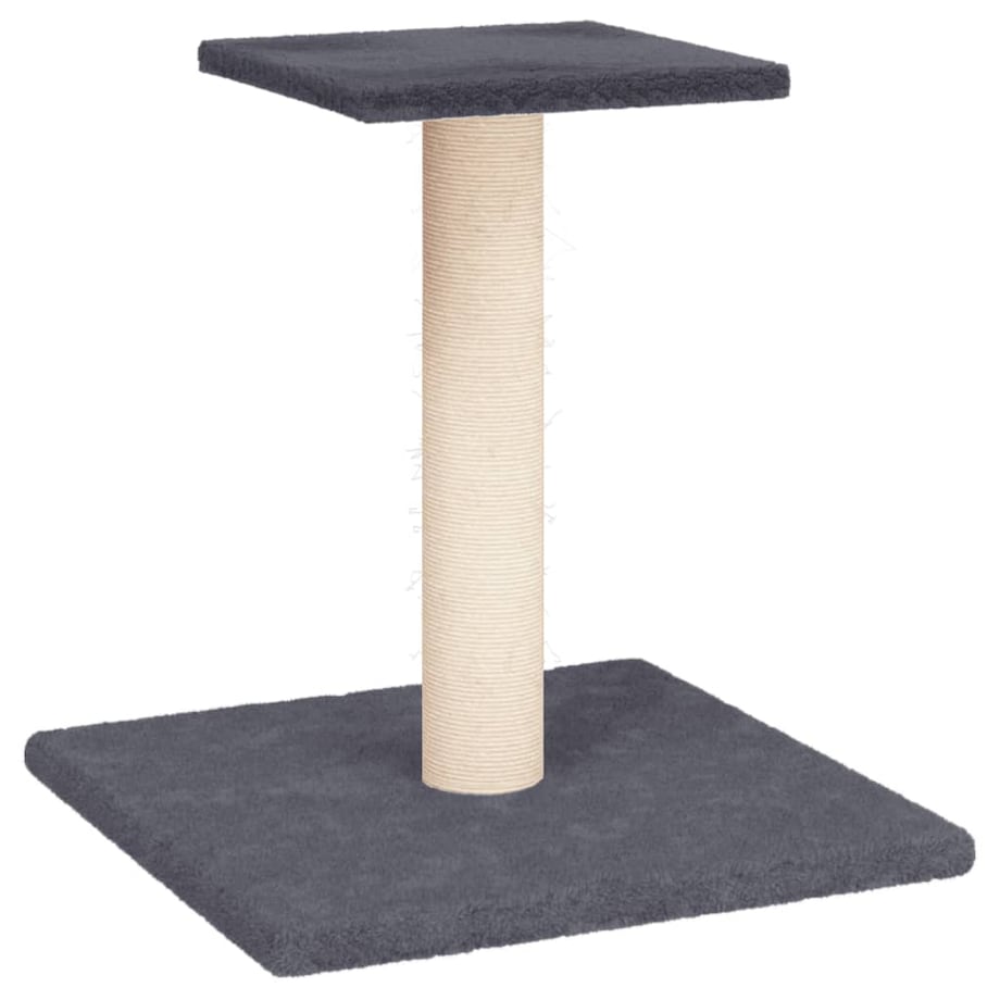 vidaXL Drapak dla kota z platformą, ciemnoszary, 38 cm