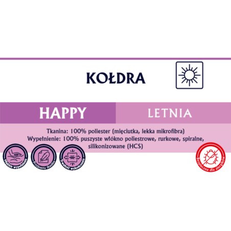 Kołdra 135x200 HAPPY LETNIA senna home