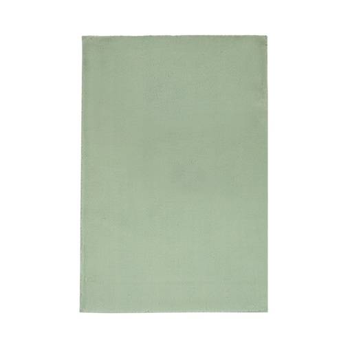 Dywanik łazienkowy Rabbit Zielony Futro Królika Topila Maty antypoślizgowy 120x170