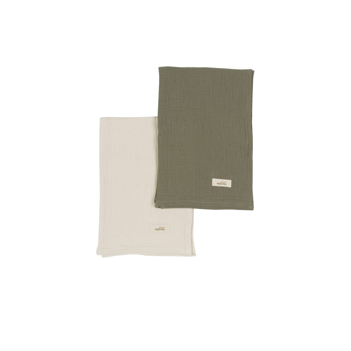 Pieluszki muślinowe natural/forest green