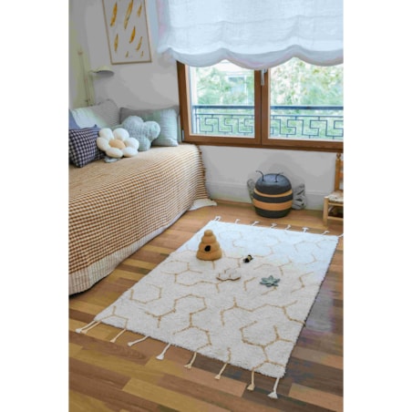 Dywan bawełniany do zabawy Pollination, Planet Bee, Lorena Canals