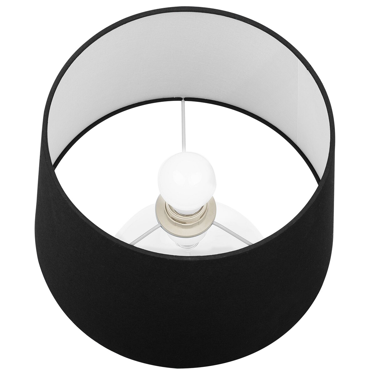 Lampa stołowa OSUM Szkło Czarny