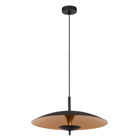 Wisząca lampa Vulcan 30461/09/30 Lucide LED 9W 3000K czarny złoty