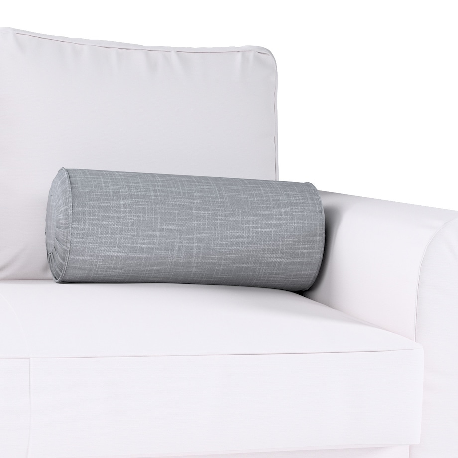 Poduszka wałek z zakładkami, szary, Ø20 x 50 cm, Harmony