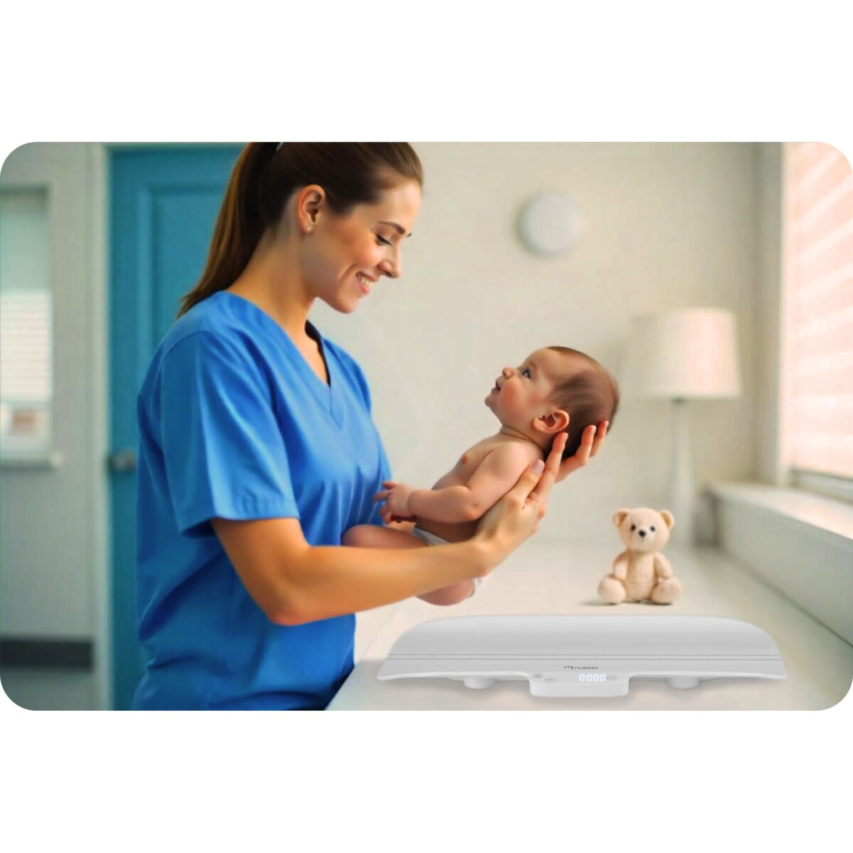 Waga dla niemowlęca elektroniczna dziecięca do 40kg Nukido