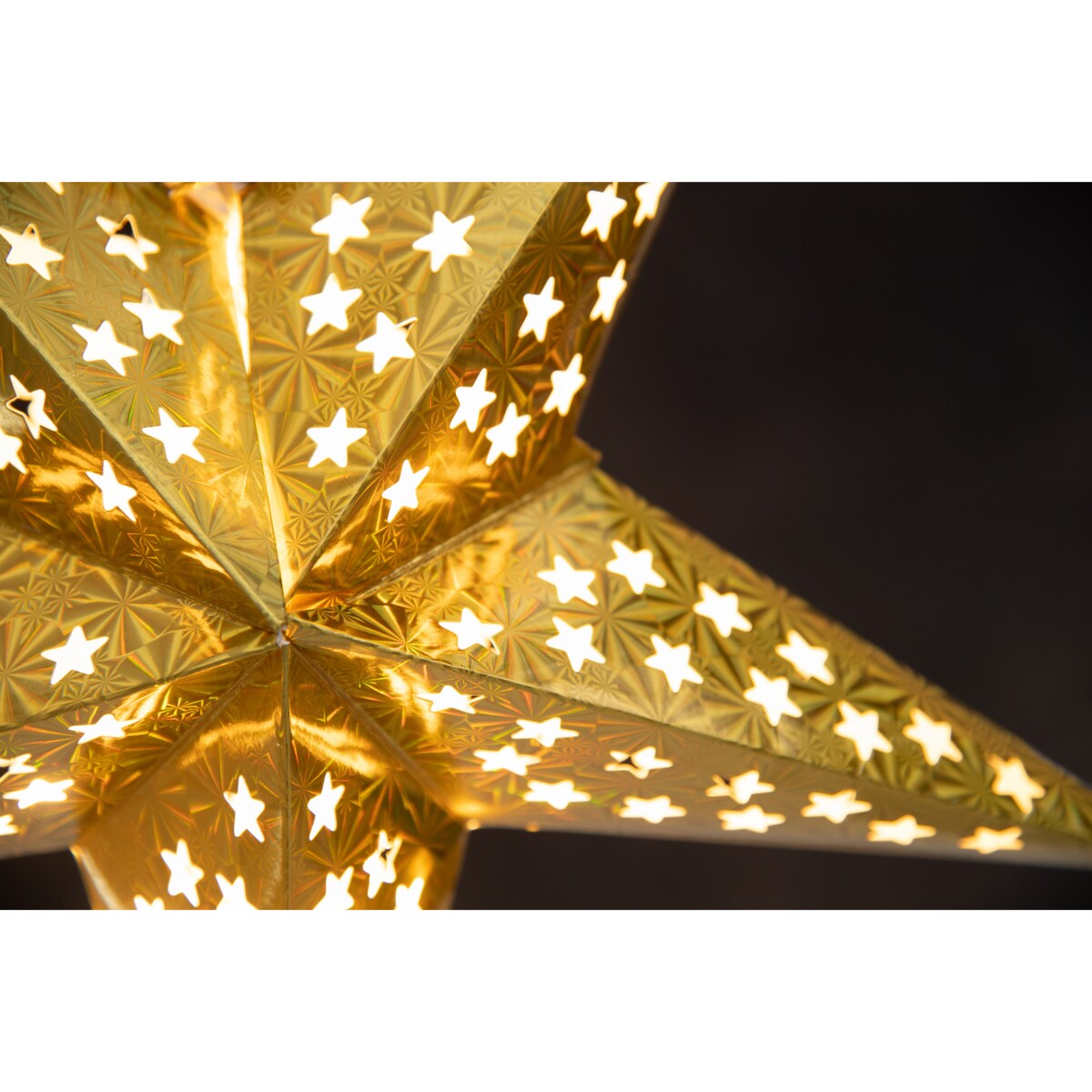 Gwiazda papierowa LED 43 cm, na baterie
