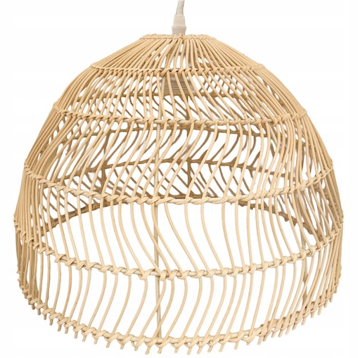 LAMPA SUFITOWA WISZĄCA NAD STÓŁ BOHO NATURALNA do domu salonu duża 36cm