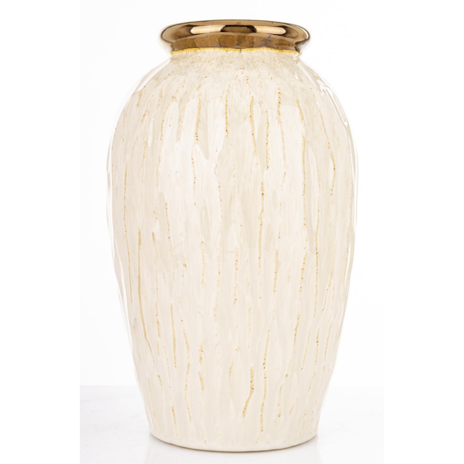 Wazon ceramiczny 32x19x19 cm MEEKE biały