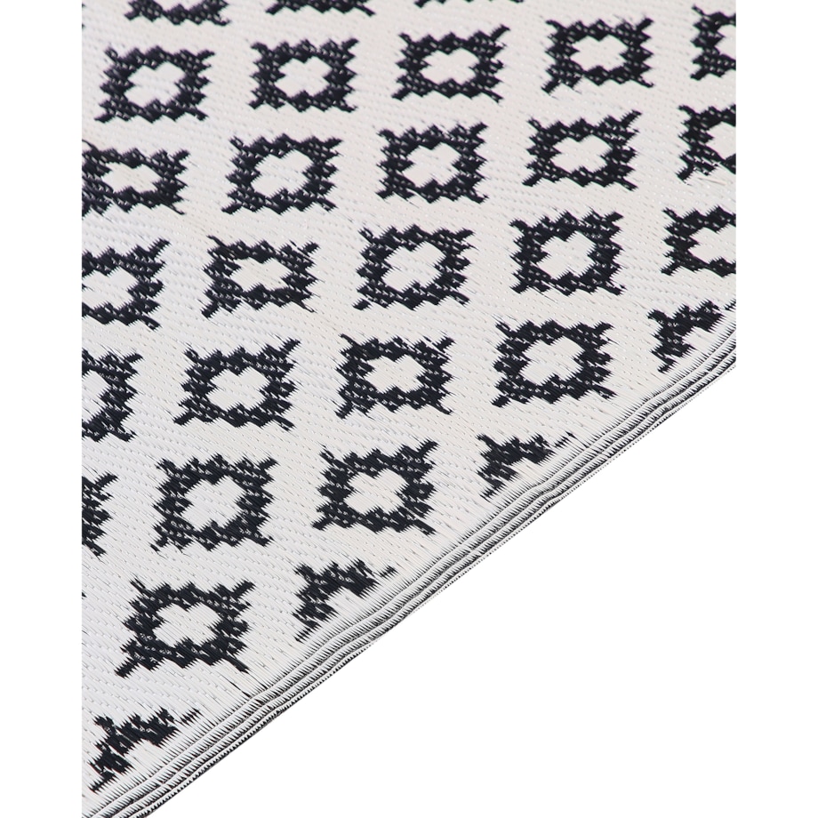 Dywan zewnętrzny 120 x 180 cm czarny THANE