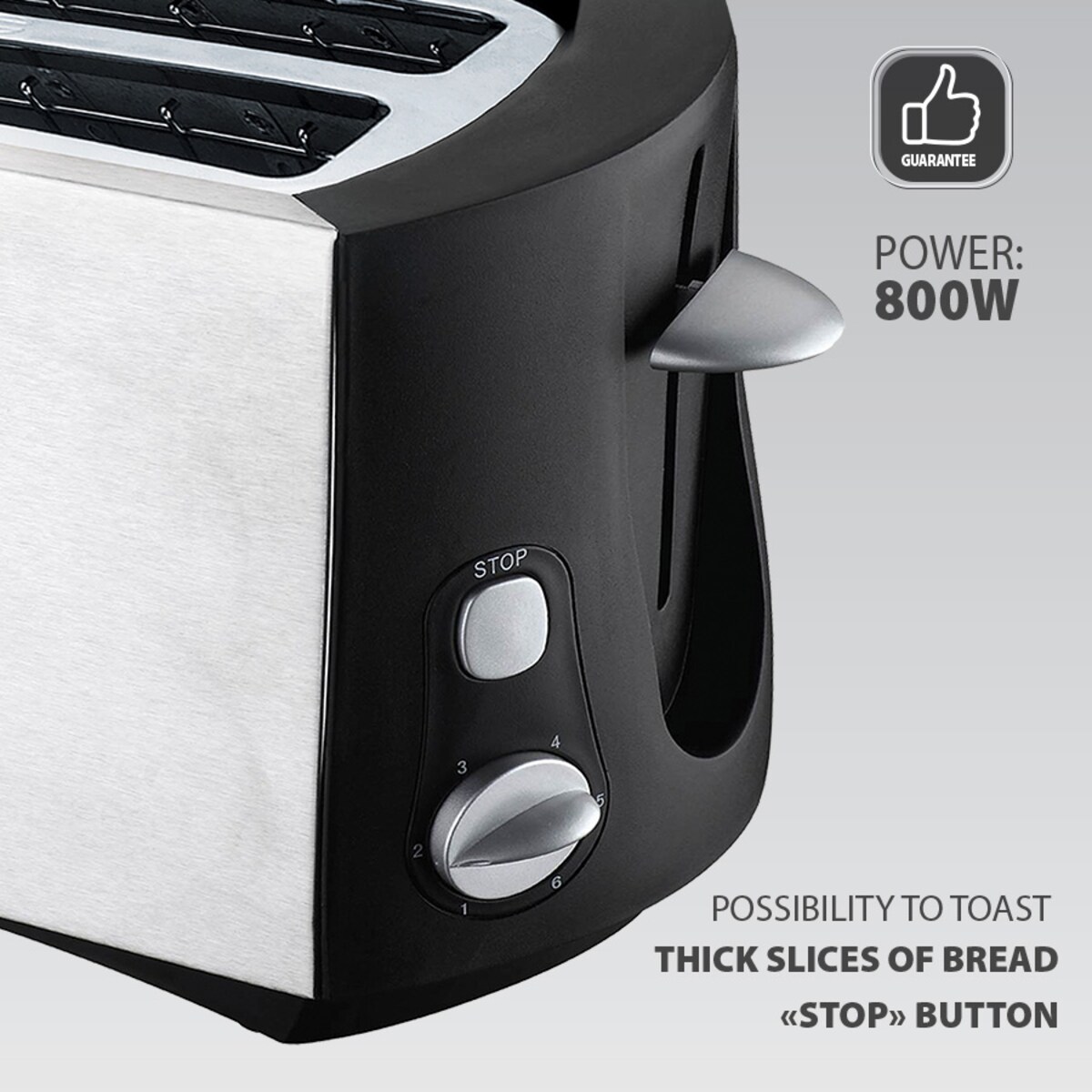 Toster opiekacz na tosty do kanapek pieczywa 800W MAESTRO