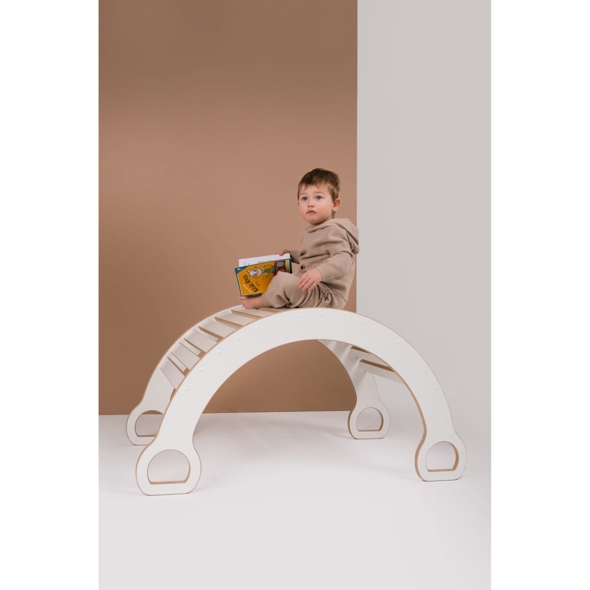 3w1 DUŻY bujak montessori + DUŻA zjeżdżalnia CHMURKI + blat