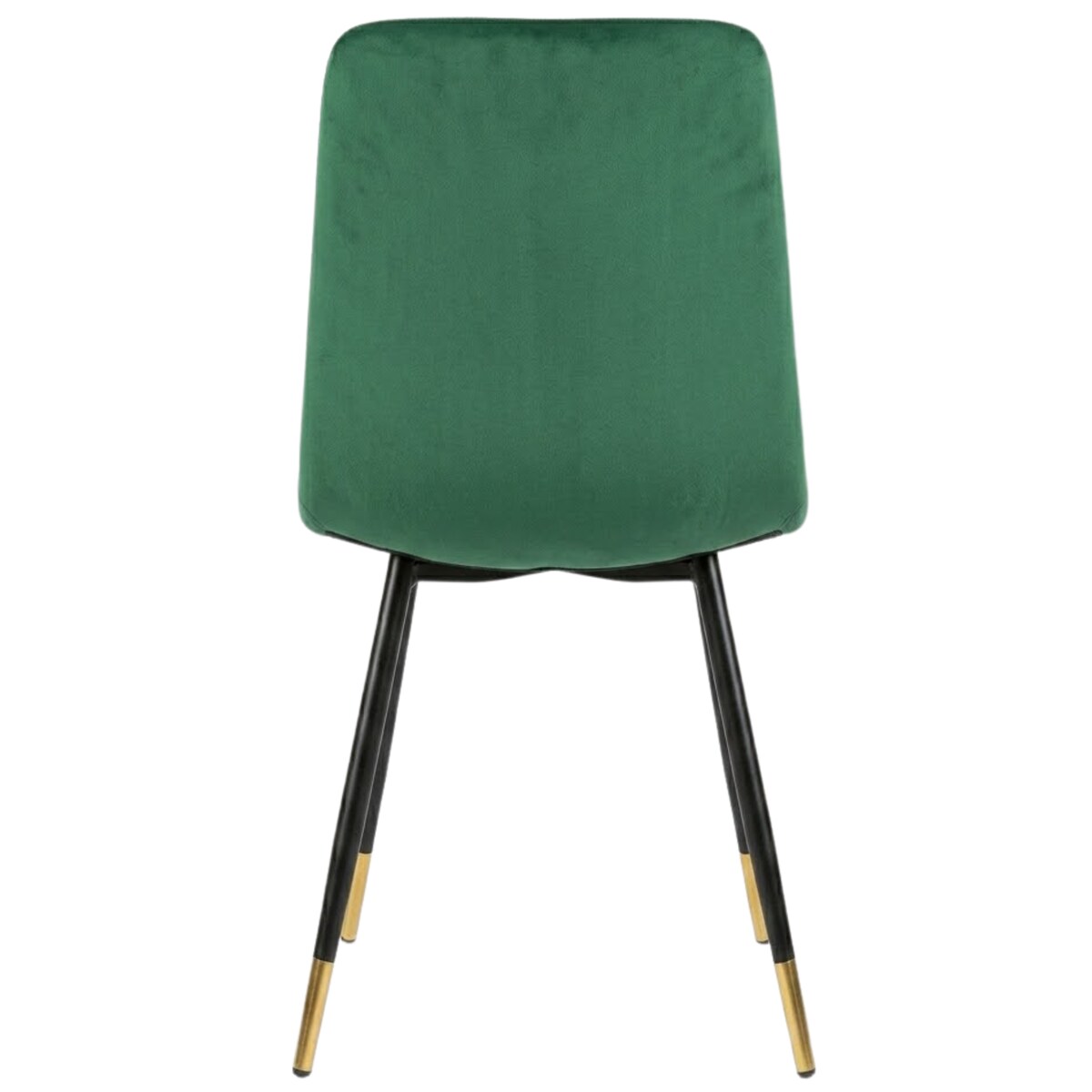 Krzesło welurowe pikowane tapicerowane metalowe nogi do jadalni salonu loft