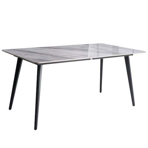 Stół ogrodowy RODALLO 160 cm 90 cm Kamień Szary marmur