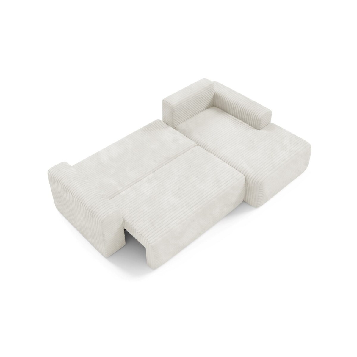 Narożnik SONTII z funkcją spania gruby sztruks Kolor: TILIA 1