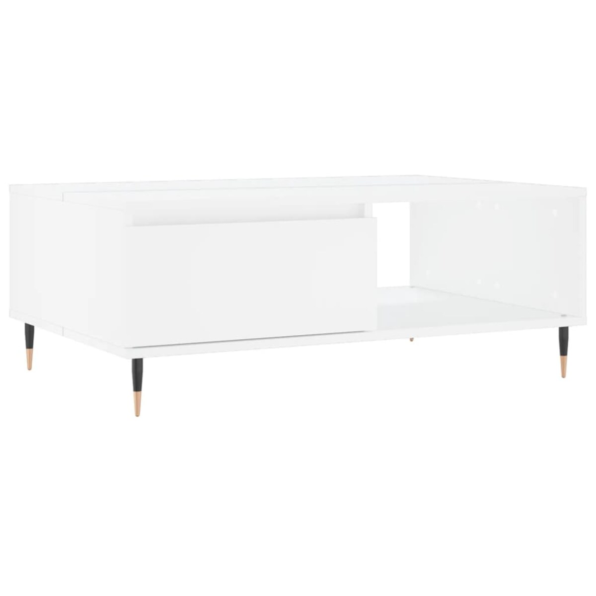 vidaXL Stolik kawowy, biały, 90x60x35 cm, materiał drewnopochodny