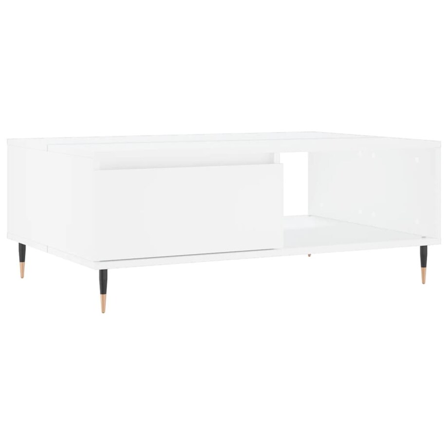 vidaXL Stolik kawowy, biały, 90x60x35 cm, materiał drewnopochodny