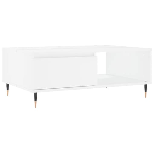 vidaXL Stolik kawowy, biały, 90x60x35 cm, materiał drewnopochodny