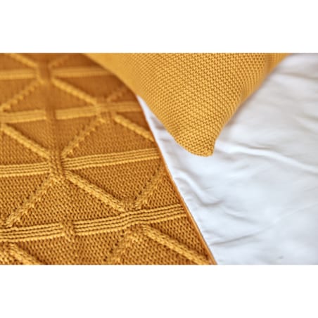 Narzuta brytyjska musztardowa, 220 x 240 cm, La Manta