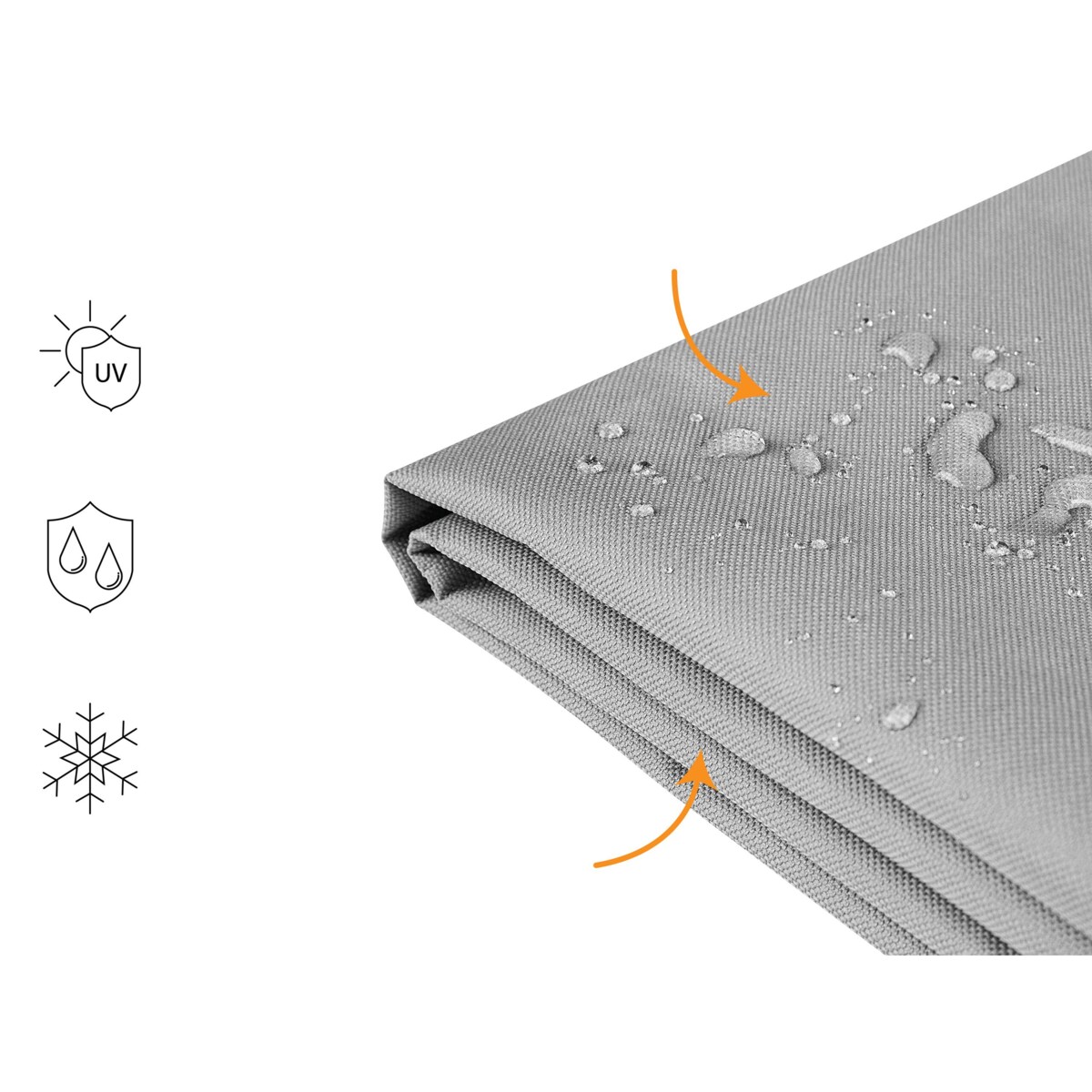 Pokrowiec ogrodowy na parasol 157 x 69 x 53 cm SIBILLA CHUVA