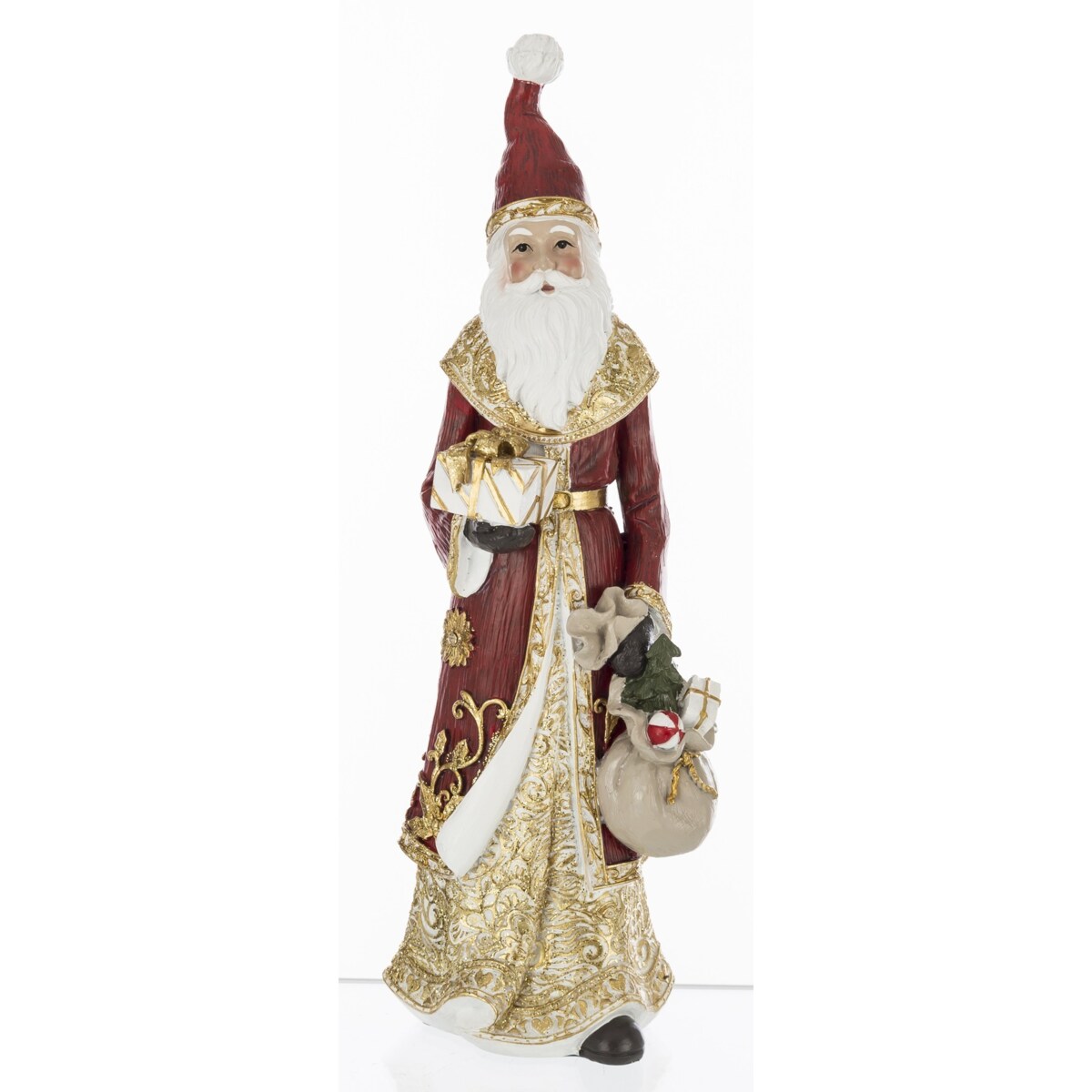 Figurka - Mikołaj z prezentami 35x12 cm