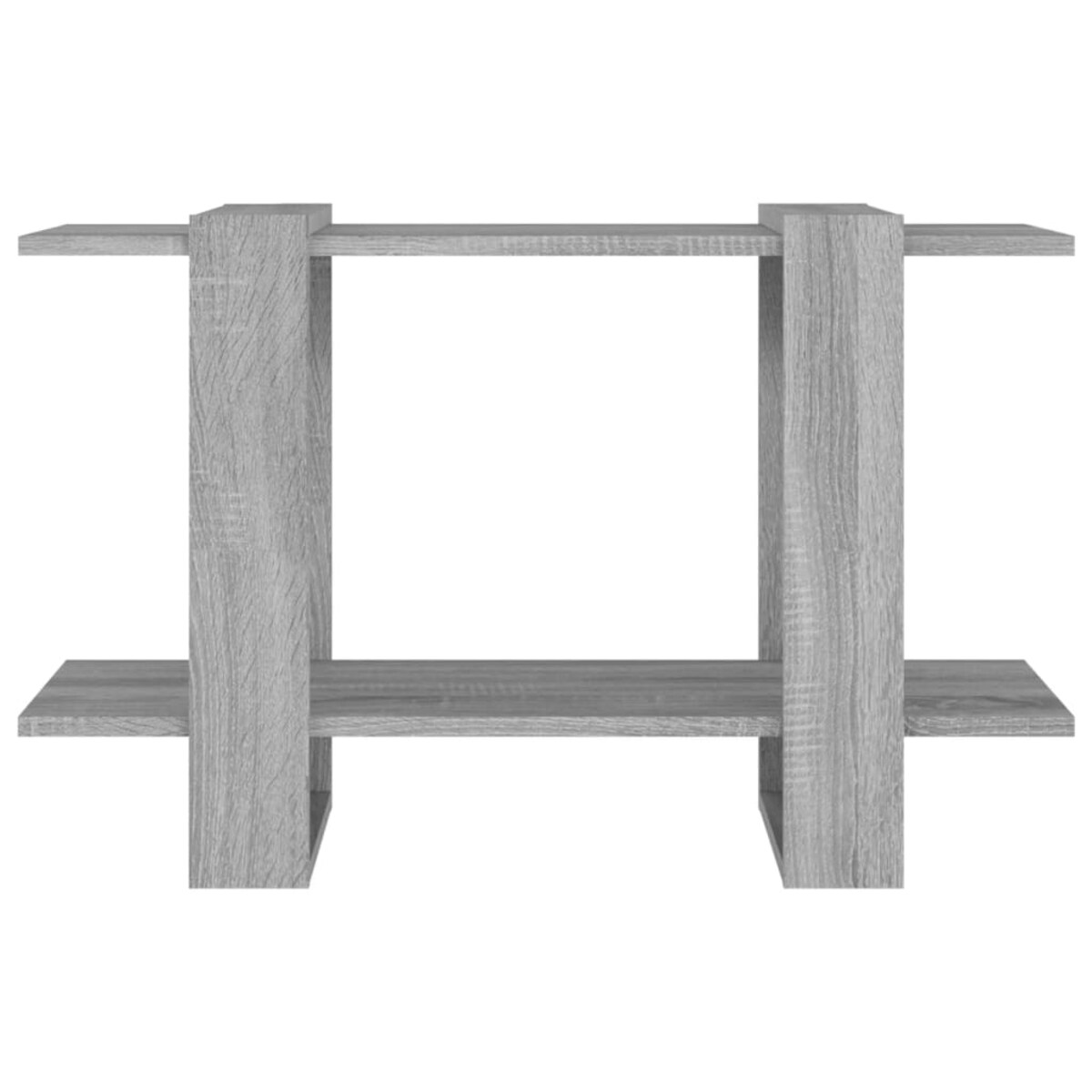 vidaXL Regał na książki/przegroda, szary dąb sonoma, 80x30x51 cm