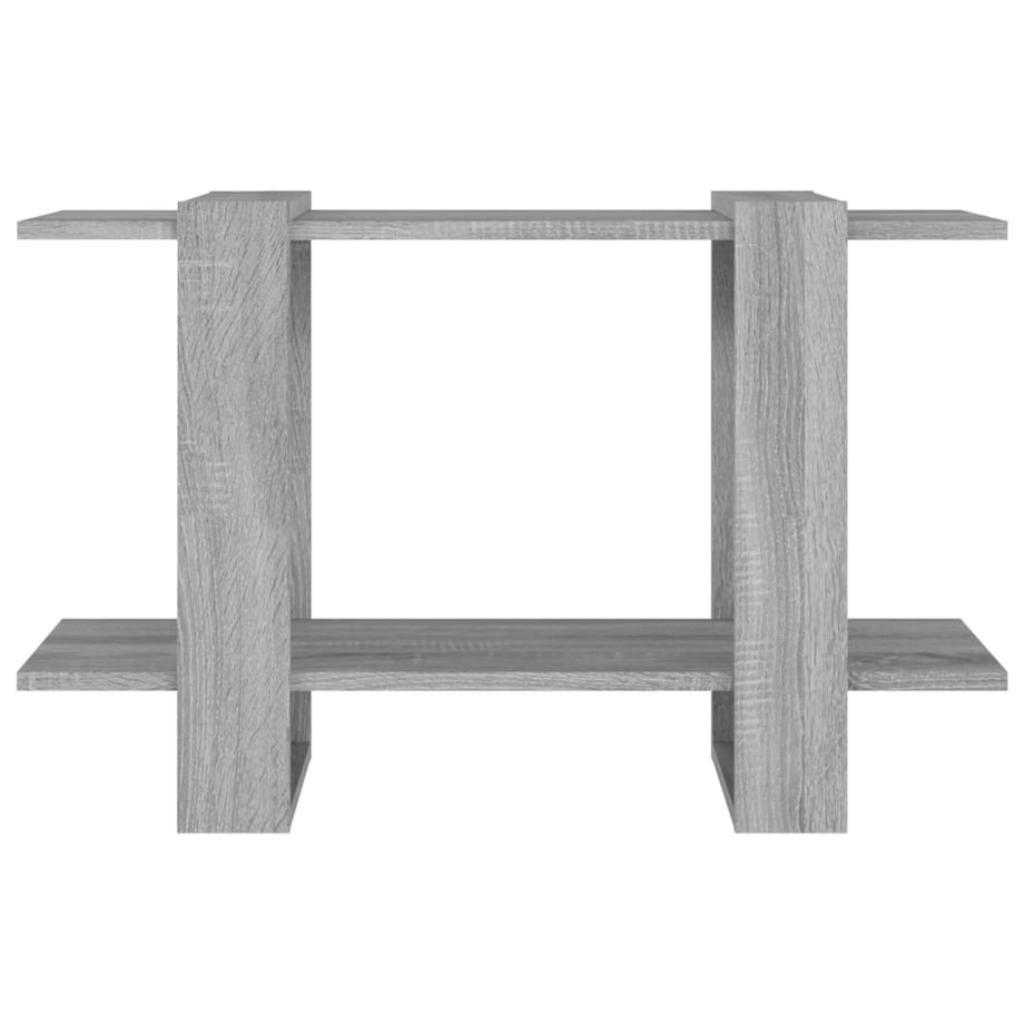 vidaXL Regał na książki/przegroda, szary dąb sonoma, 80x30x51 cm