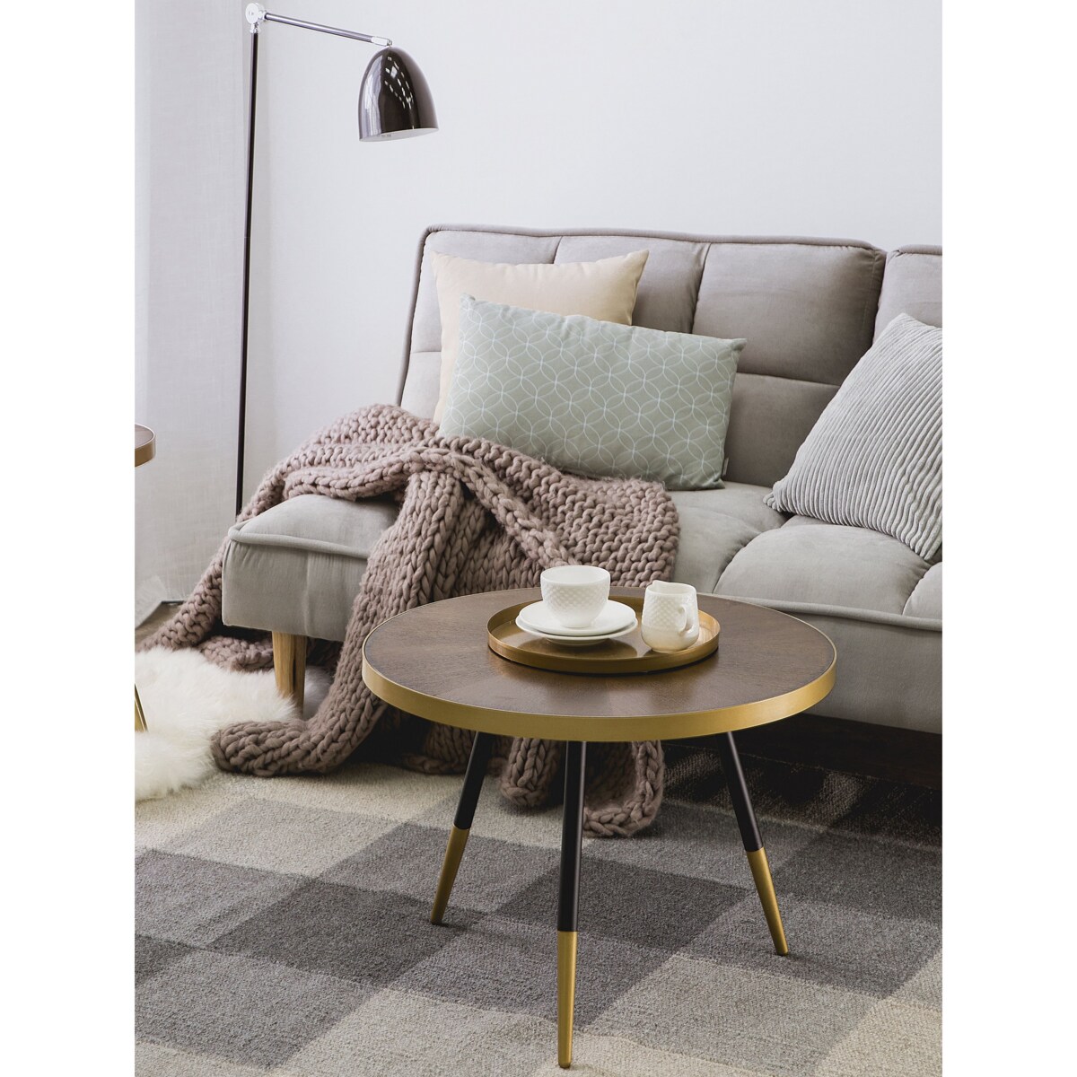 Stolik kawowy RAMONA Jesion ciemny