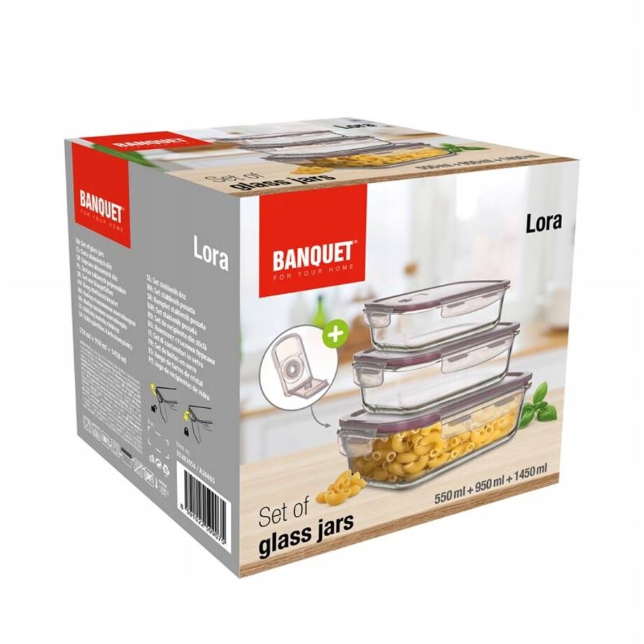 POJEMNIKI NA JEDZENIE DO LODÓWKI box 550,950,1450 ml HERMETYCZNE żywność