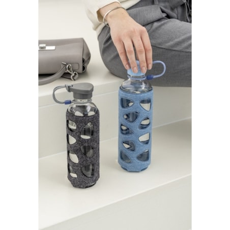 Bidon szklany IN GIRO 0,75l VIOLAN BERRY - Leonardo