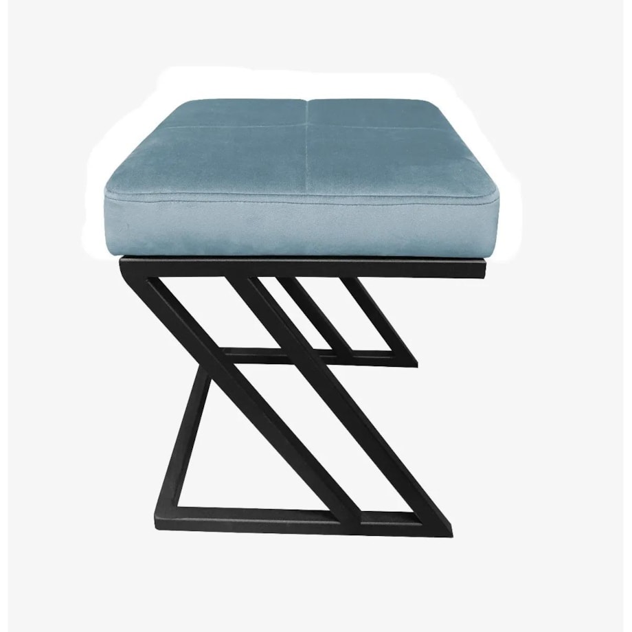 Pufa ZAZU BL VELVET szara