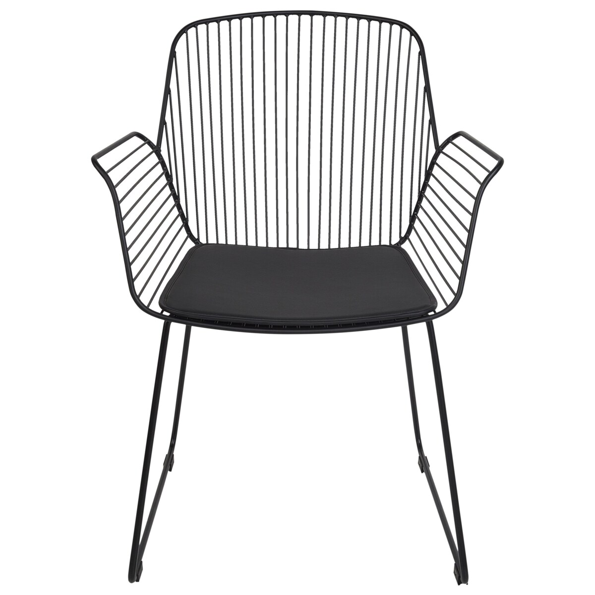 Zestaw 2 krzeseł do jadalni czarny APPLETON