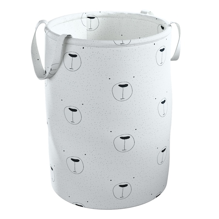 Kosz na zabawki Tobi, ecru-czarny, 40x50cm, Magic Collection