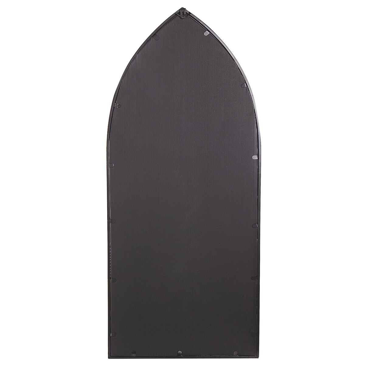 Metalowe lustro ścienne okno 50 x 115 cm czarne CASSEL