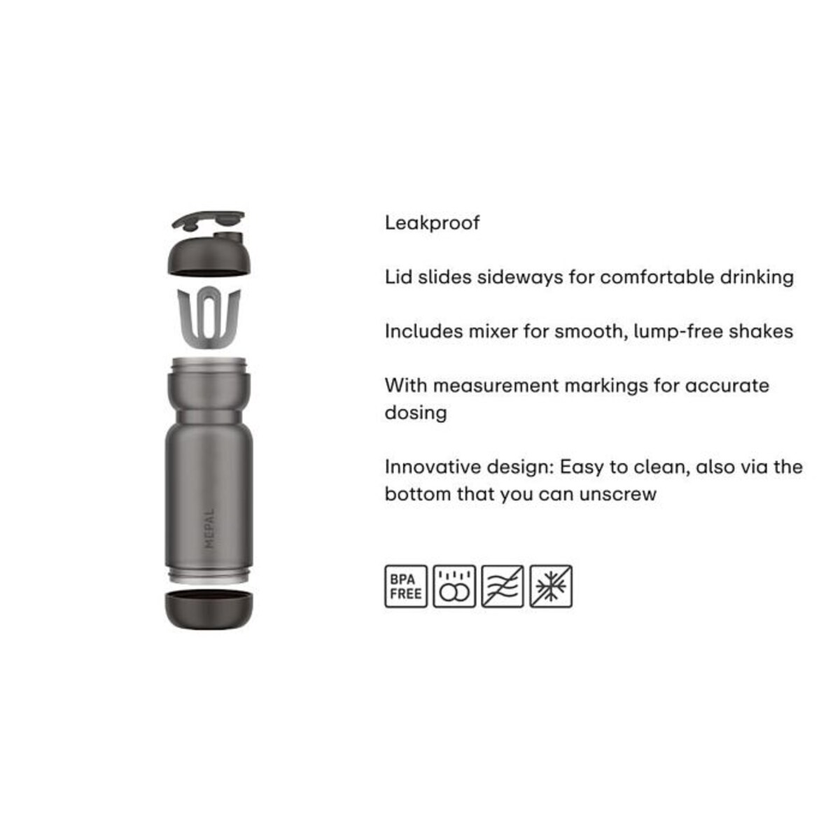 Shaker sportowy Active 800 ml Apple Green 103006092100