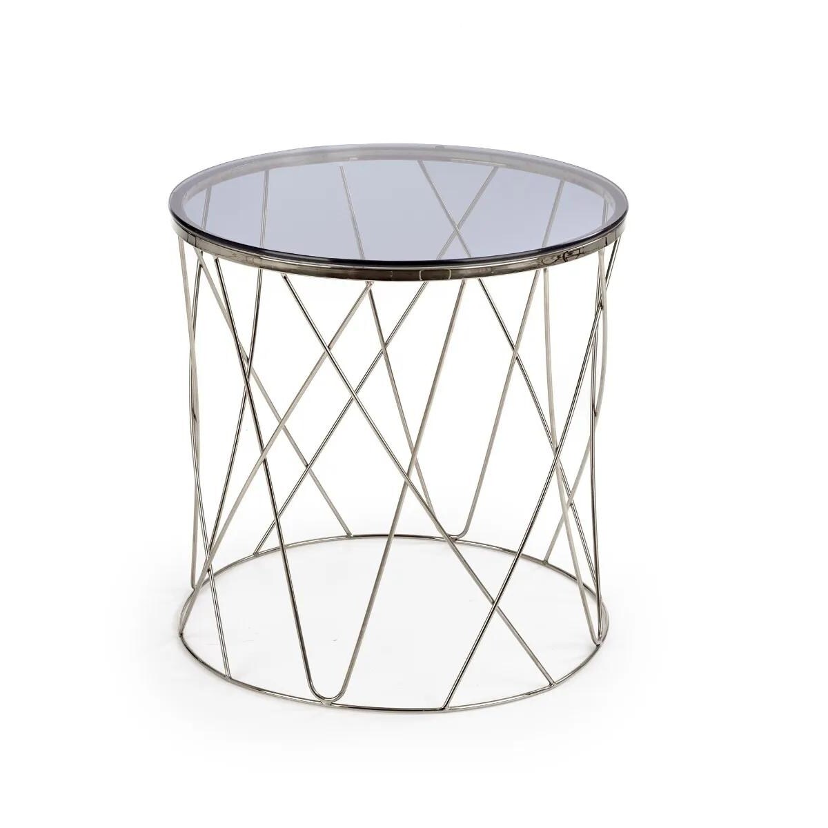 Stolik kawowy SELENA 55x55 dymiona/chrom