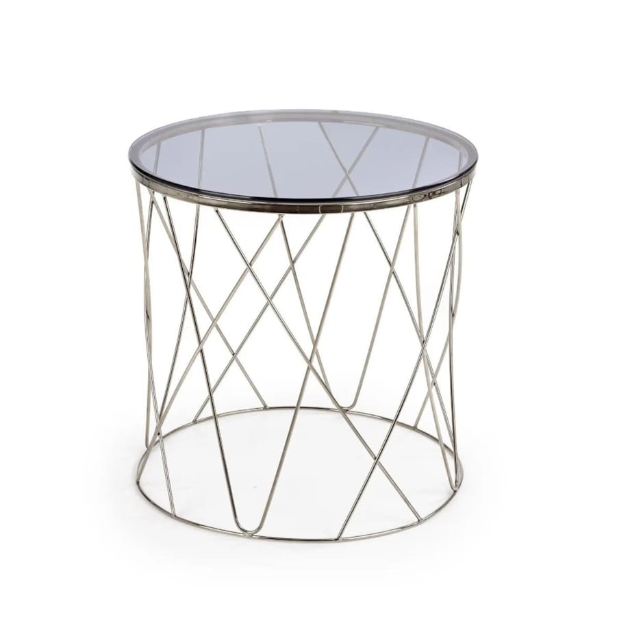 Stolik kawowy SELENA 55x55 dymiona/chrom