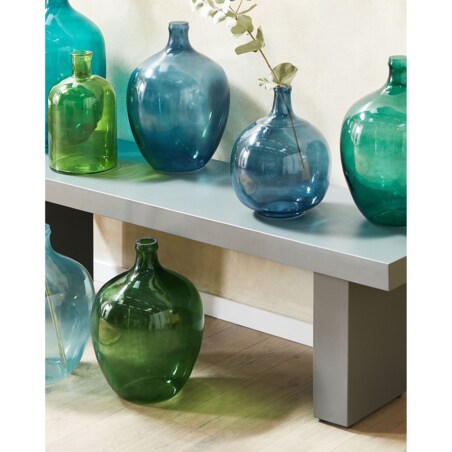 Wazon dekoracyjny CHAPPATHI Szkło 31 cm Niebieski