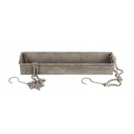 KWIETNIK wiszący RETRO metalowy 41x9cm