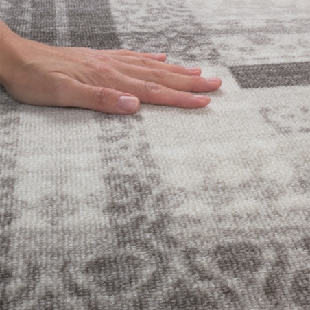 Chodnik Antypoślizgowy Vita 80x200 cm Patchwork Beżowy