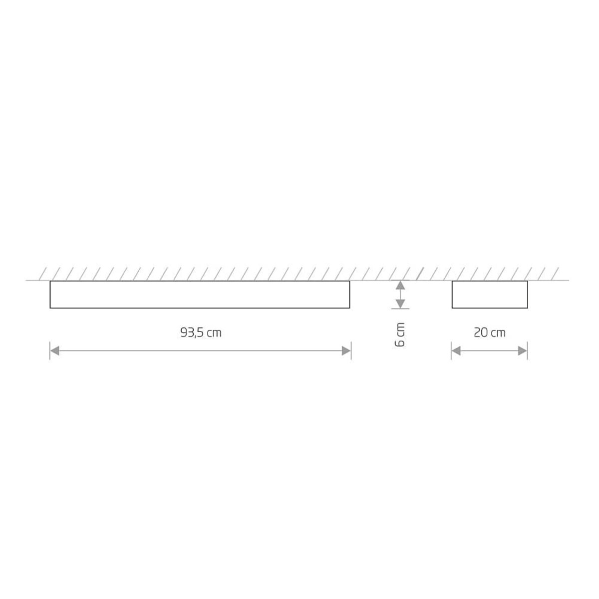 Lampa sufitowa 7542 SOFT CEILING LED 90X20 Biały Nowodvorski