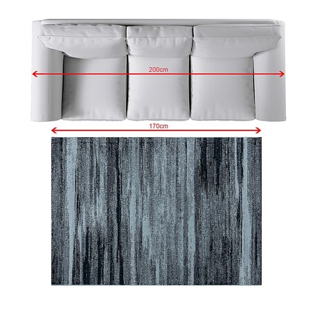 Dywan Sevilla sky blue/frost grey 120x170cm, 120 x 170 cm