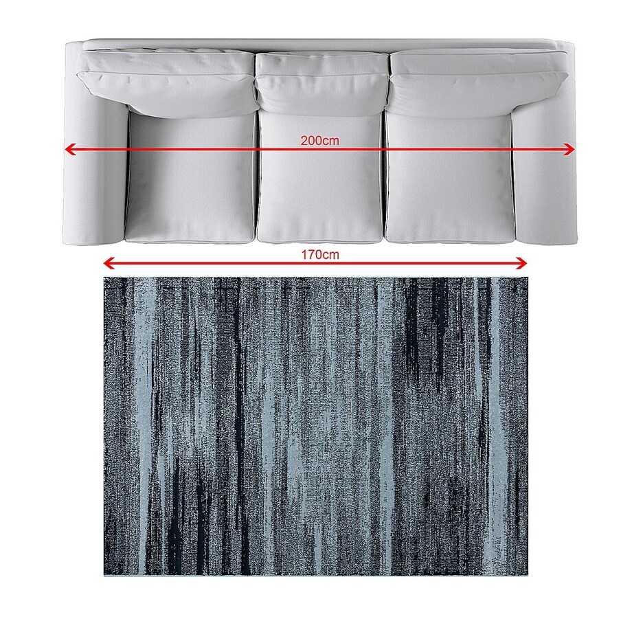 Dywan Sevilla sky blue/frost grey 120x170cm, 120 x 170 cm