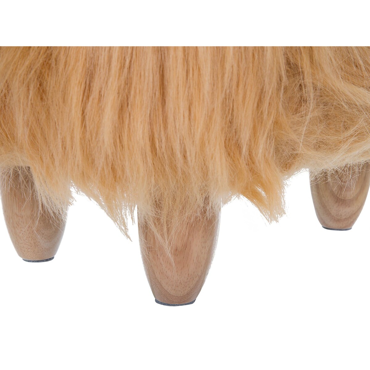 Pufa zwierzak futrzana beżowa WOOLLY