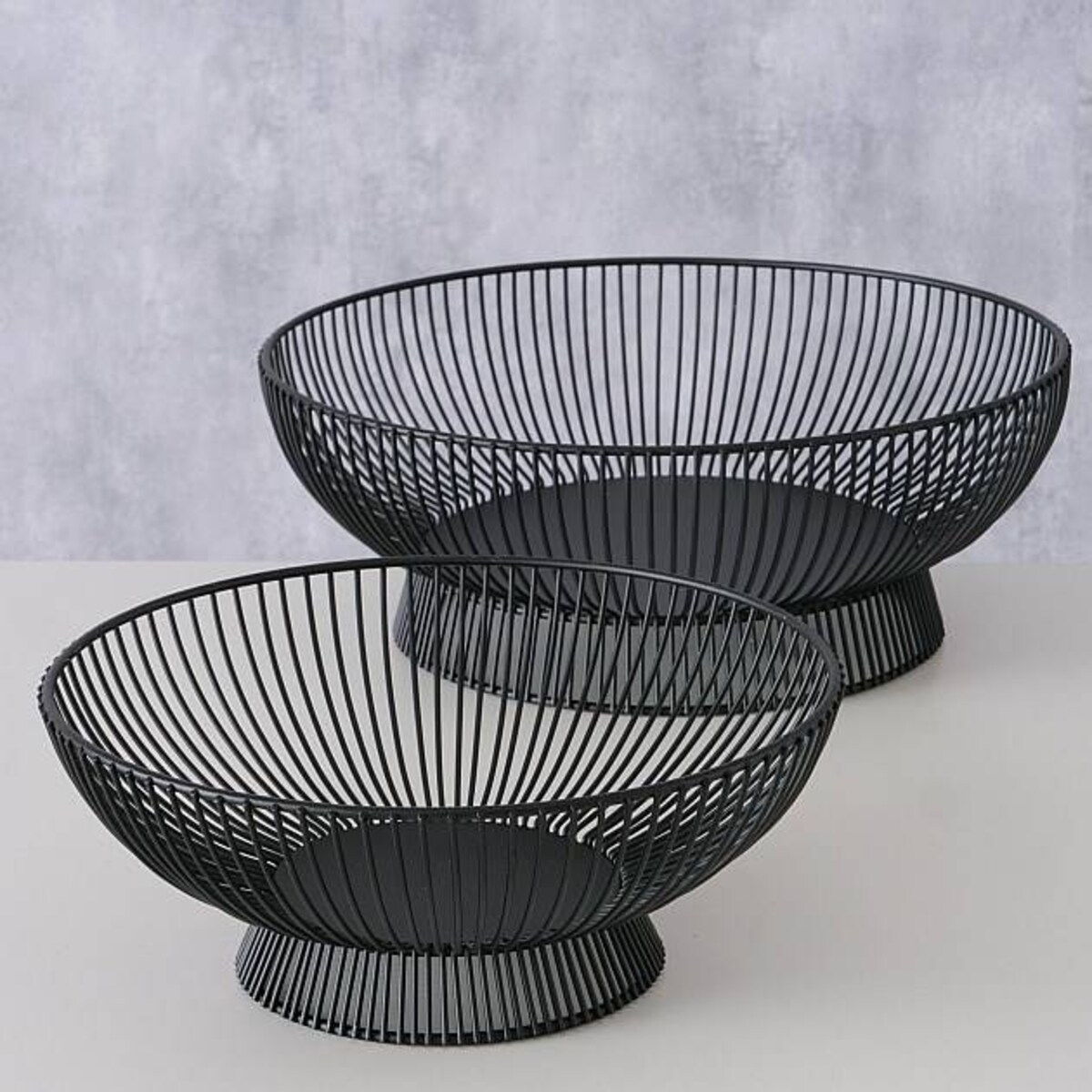 Metalowe misy Balu, 2 sztuki, czarne